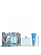 euaden Azzaro Chrome erkek parfüm hediye seti, 100ml EDT, 75ml duş jeli ve 10ml seyahat boyu parfüm içerir.