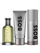 euaden Hugo Boss Bottled erkek bakım seti, parfüm, duş jeli ve deodorant sprey içeren lüks hediye kutusu