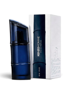 euaden Kenzo Pour Homme EDP erkek parfümü, bambu tasarımlı lacivert cam şişesi ve beyaz kutusu ile