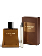 euaden Burberry Hero erkek parfüm hediye seti, 100ml EDP şişe, 10ml seyahat boyu ve şık kahverengi kutusu ile