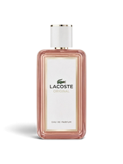 euaden Lacoste Original Femme 100 ml kadın parfümü, şık pembe cam şişesi ve beyaz kapak tasarımıyla