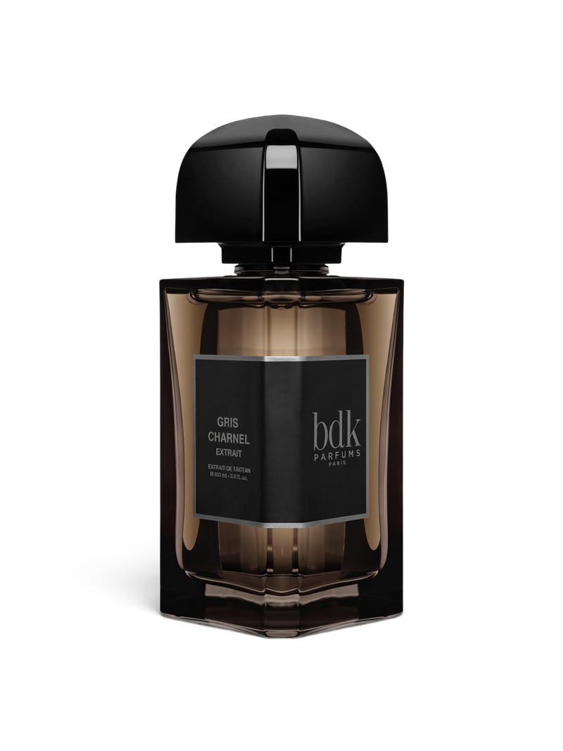euaden BDK Parfums Gris Charnel Extrait 100 ml unisex parfüm, şık siyah kapaklı koyu cam şişesiyle