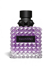 euaden Valentino Donna Born In Roma Purple Melancholia kadın parfümü, ikonik çivili cam şişesiyle 100 ml EDP