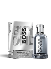 euaden Hugo Boss Boss Bottled Beyond EDT Intense 100 ml erkek parfümü ve gümüş renkli şık kutusu