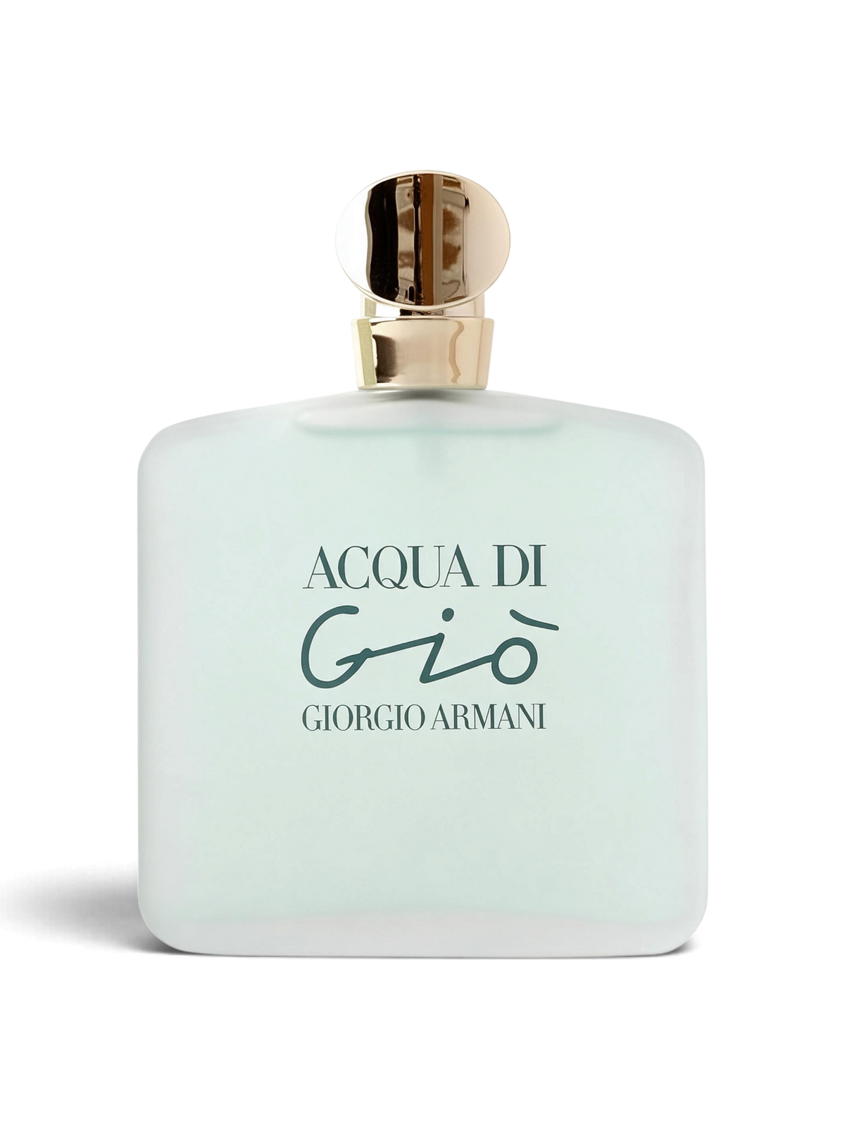 Euaden Giorgio Armani Acqua Di Gio kadın parfümü, buzlu cam şişesi ve altın rengi kapağı ile zarif çiçeksi koku.