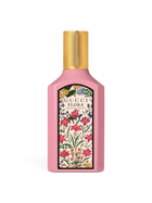 euaden tarafından sunulan, pembe şişeli ve çiçek desenli Gucci Flora Gorgeous Gardenia kadın parfümü