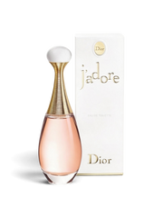 euaden Dior J'adore Eau de Toilette 100 ml kadın parfümü, ikonik altın detaylı şişesi ve beyaz kutusu ile