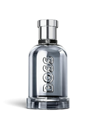 euaden Hugo Boss Boss Bottled Beyond EDT Intense 100 ml erkek parfümü, metalik gri cam şişe tasarımıyla