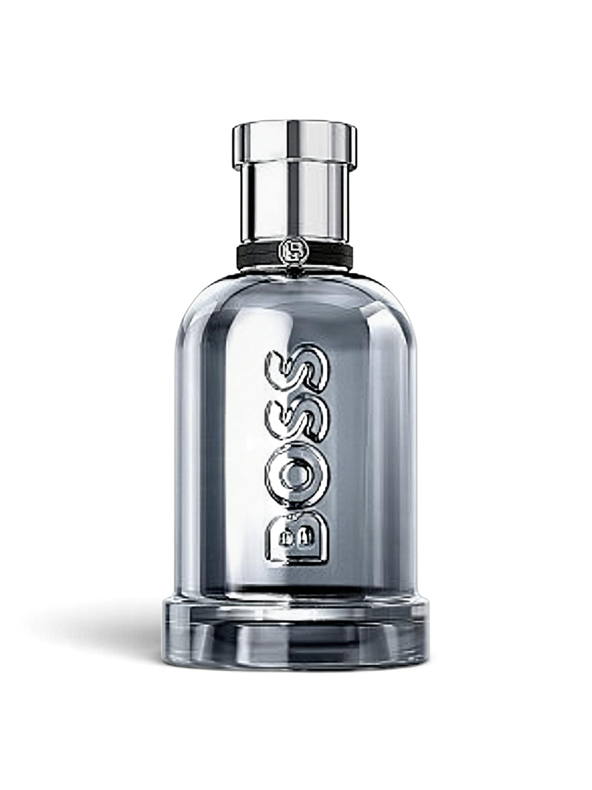 euaden Hugo Boss Boss Bottled Beyond EDT Intense 100 ml erkek parfümü, metalik gri cam şişe tasarımıyla