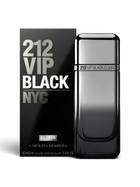 euaden Carolina Herrera 212 VIP Men Black Elixir 100ml erkek parfümü, şık siyah degrade cam şişesi ve kutusu ile.