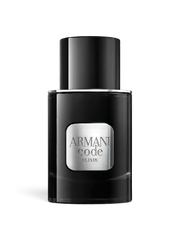 euaden Giorgio Armani Code Elixir erkek parfümü, şık siyah cam şişesi ve gümüş detaylı tasarımıyla 50 ml