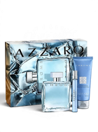 euaden Azzaro Chrome erkek parfüm hediye seti, 100ml EDT, 75ml duş jeli ve 10ml seyahat boyu parfüm içerir.