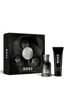 euaden Hugo Boss Bottled Beyond erkek parfüm hediye seti, 100ml EDP, duş jeli ve seyahat boyu parfüm içerir.