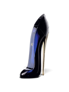 Euaden Carolina Herrera Good Girl EDP, ikonik stiletto tasarımlı lacivert cam şişesi ve altın rengi ince topuğuyla