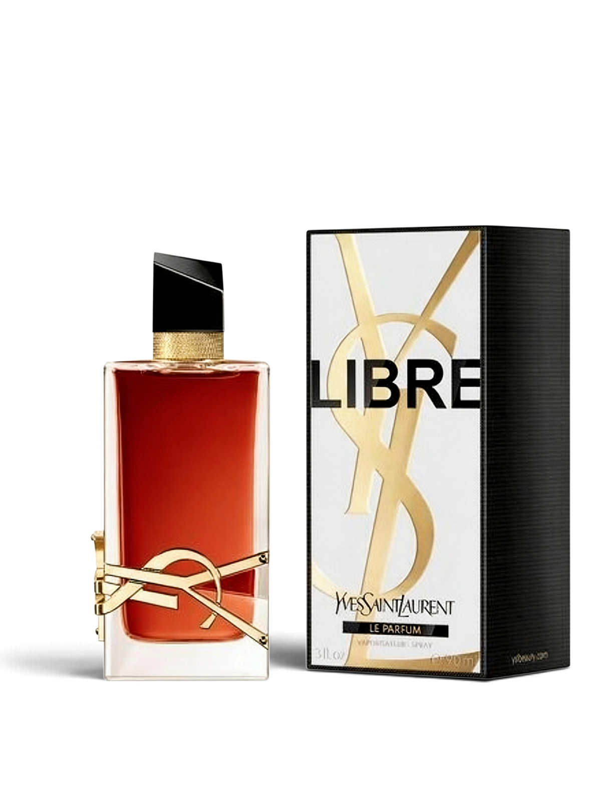 euaden Yves Saint Laurent Libre Le Parfum 90 ml kadın parfümü ve şık siyah beyaz kutusu