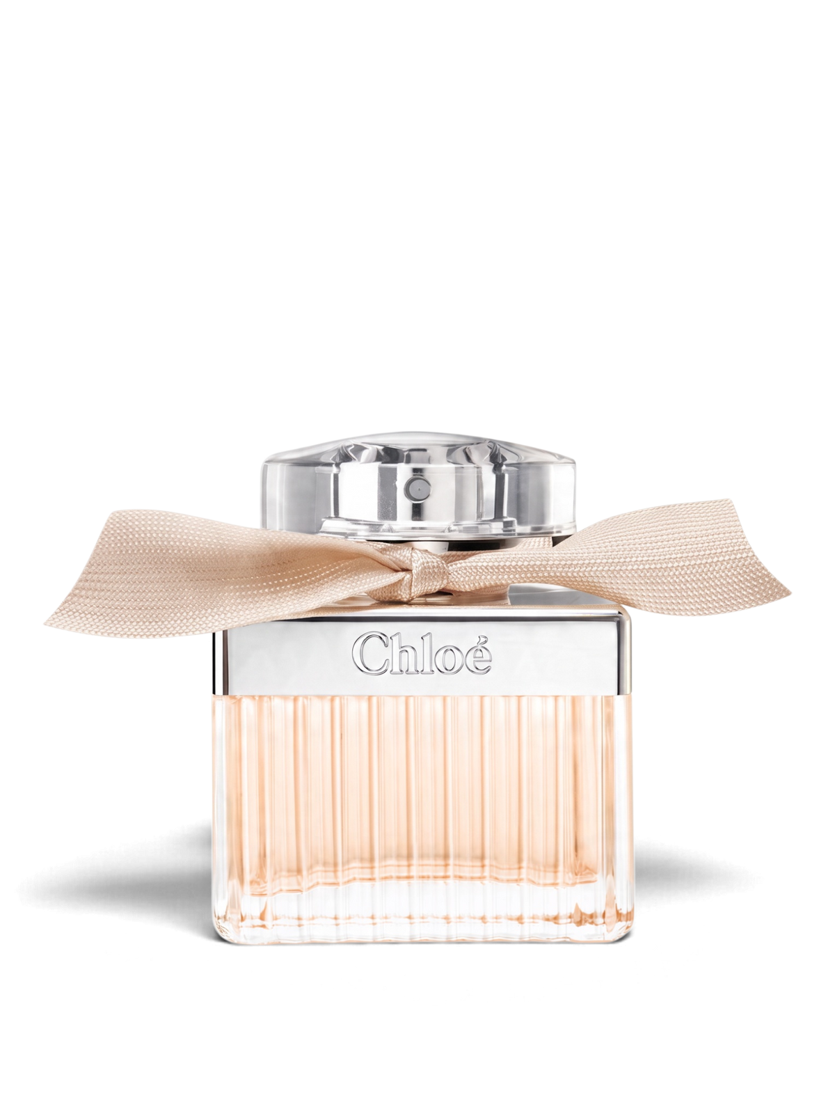 euaden Chloé Eau de Parfum kadın parfümü, şık kurdele detaylı cam şişesi ve zarif çiçeksi notalarıyla