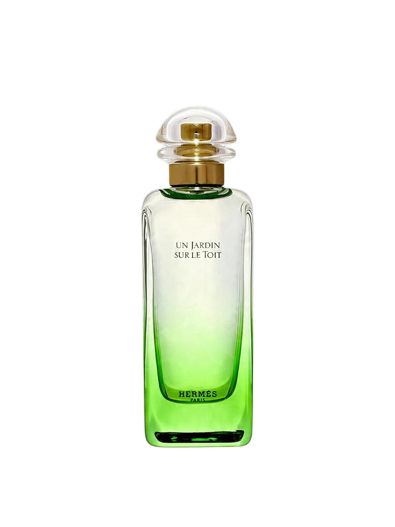 euaden Hermès Un Jardin Sur Le Toit unisex parfüm, yeşil ve şeffaf cam şişesiyle ferahlatıcı bir bahar kokusu
