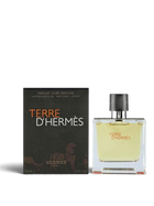 euaden Hermès Terre d'Hermès Pure Parfum 75 ml erkek parfümü, şık cam şişesi ve orijinal kutusu ile birlikte.
