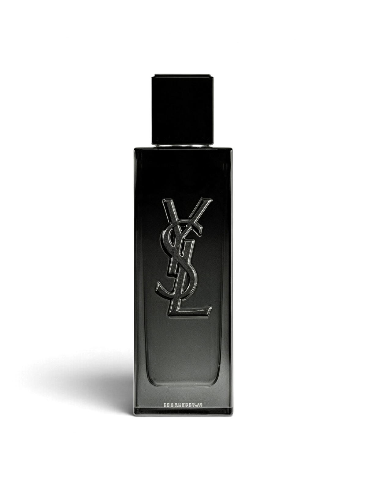 euaden Yves Saint Laurent MYSLF erkek parfümü, siyah şık cam şişesi ve ikonik YSL logosu ile 100 ml EDP