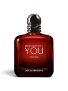 euaden Emporio Armani Stronger With You Parfum 100 ml erkek parfüm şişesi, koyu kehribar cam tasarımıyla