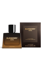 euaden Burberry Hero Elixir Parfum Intense erkek parfümü, 60 ml koyu kahverengi cam şişe ve kutusu ile