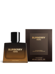 euaden Burberry Hero Elixir Parfum Intense erkek parfümü, 60 ml koyu kahverengi cam şişe ve kutusu ile