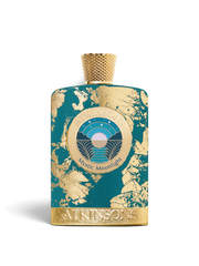 euaden Atkinsons Mystic Moonlight 100 ml unisex parfüm, altın varak detaylı zümrüt yeşili şişe tasarımı ile.