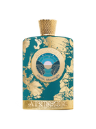 euaden Atkinsons Mystic Moonlight 100 ml unisex parfüm, altın varak detaylı zümrüt yeşili şişe tasarımı ile.