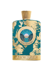 euaden Atkinsons Mystic Moonlight 100 ml unisex parfüm, altın varak detaylı zümrüt yeşili şişe tasarımı ile.