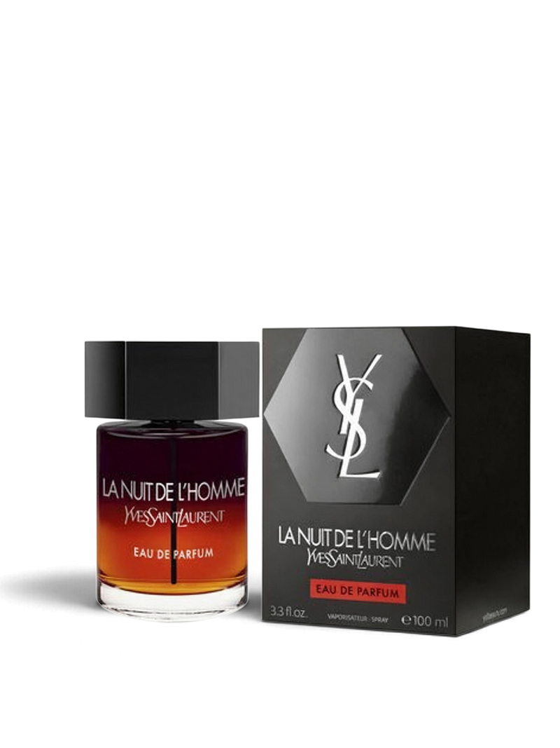 Euaden Yves Saint Laurent La Nuit de L'Homme EDP 100 ml erkek parfümü ve siyah kutusu
