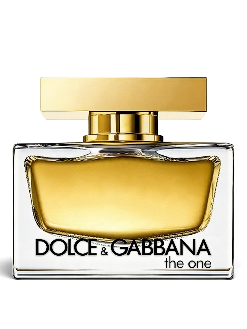 Euaden Dolce & Gabbana The One kadın parfümü, altın rengi şık cam şişesi ve lüks tasarımıyla öne çıkıyor.