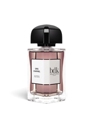 euaden BDK Parfums Gris Charnel unisex parfüm, şık cam şişesi ve siyah kapağı ile 100 ml niş parfüm tasarımı