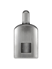 euaden Tom Ford Grey Vetiver erkek parfümü, gümüş rengi dikey çizgili şık cam şişesiyle lüks odunsu koku tasarımı