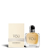 euaden Emporio Armani Because It's You kadın parfümü, 100 ml şık cam şişesi ve orijinal krem renkli kutusu ile.