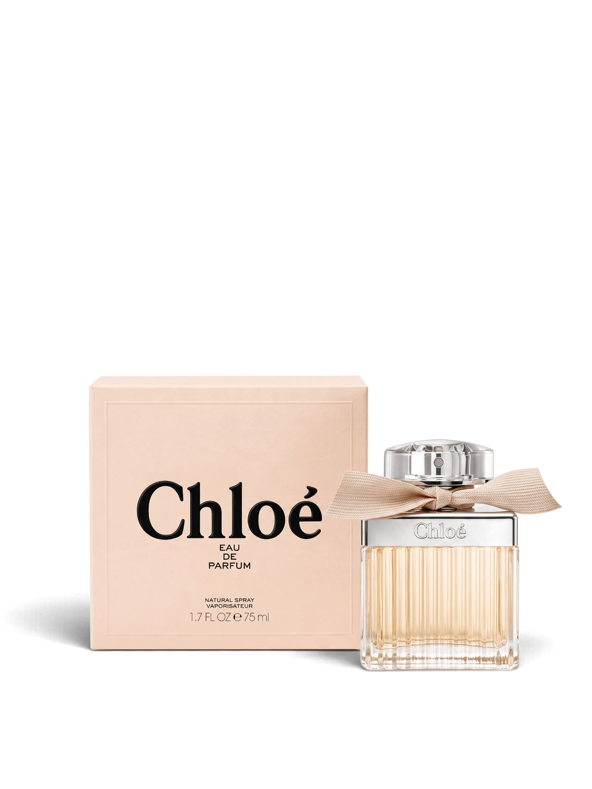 euaden Chloé Eau de Parfum kadın parfümü, şık cam şişesi, kurdele detayı ve zarif kutusu ile birlikte