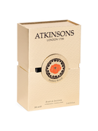 euaden Atkinsons Ambre Royal Parfum Intense 100 ml unisex parfüm kutusu, krem rengi dokulu şık ambalaj tasarımı