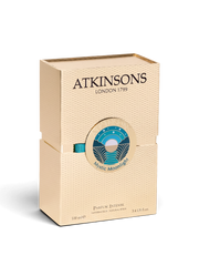 euaden Atkinsons Mystic Moonlight Parfum Intense 100 ml unisex parfüm kutusu, şık ve dokulu bej ambalaj tasarımı