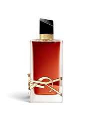 euaden Yves Saint Laurent Libre Le Parfum kadın parfümü, ikonik altın YSL logolu ve kehribar renkli şık cam şişe