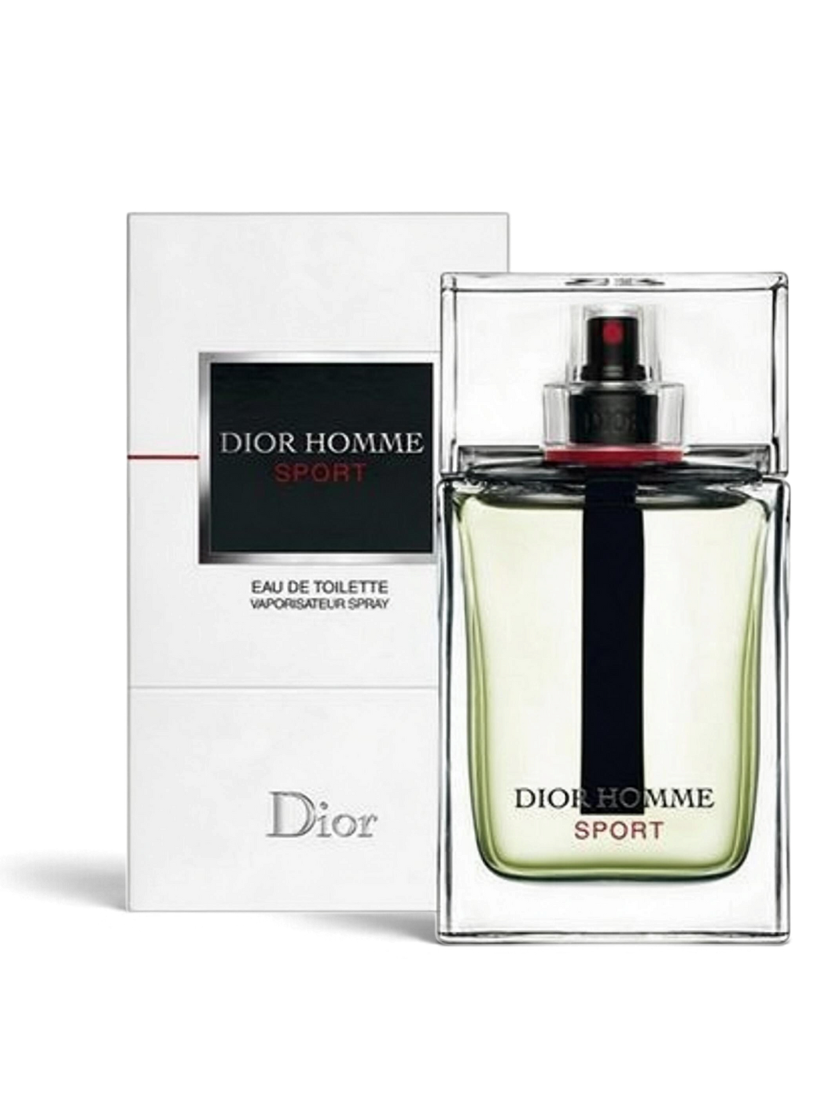 euaden Dior Homme Sport erkek parfümü, şık cam şişesi ve beyaz kutusu ile modern ve enerjik bir koku tasarımı.