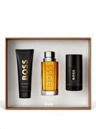 euaden Hugo Boss The Scent erkek parfüm hediye seti, 100ml EDT, duş jeli ve deodorant içeren şık kutu tasarımı