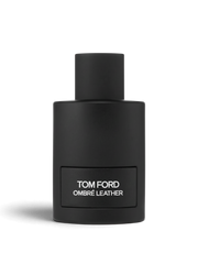 Euaden Tom Ford Ombre Leather unisex parfüm, siyah mat şişesi ve deri dokulu etiketiyle şık bir tasarım sunuyor.