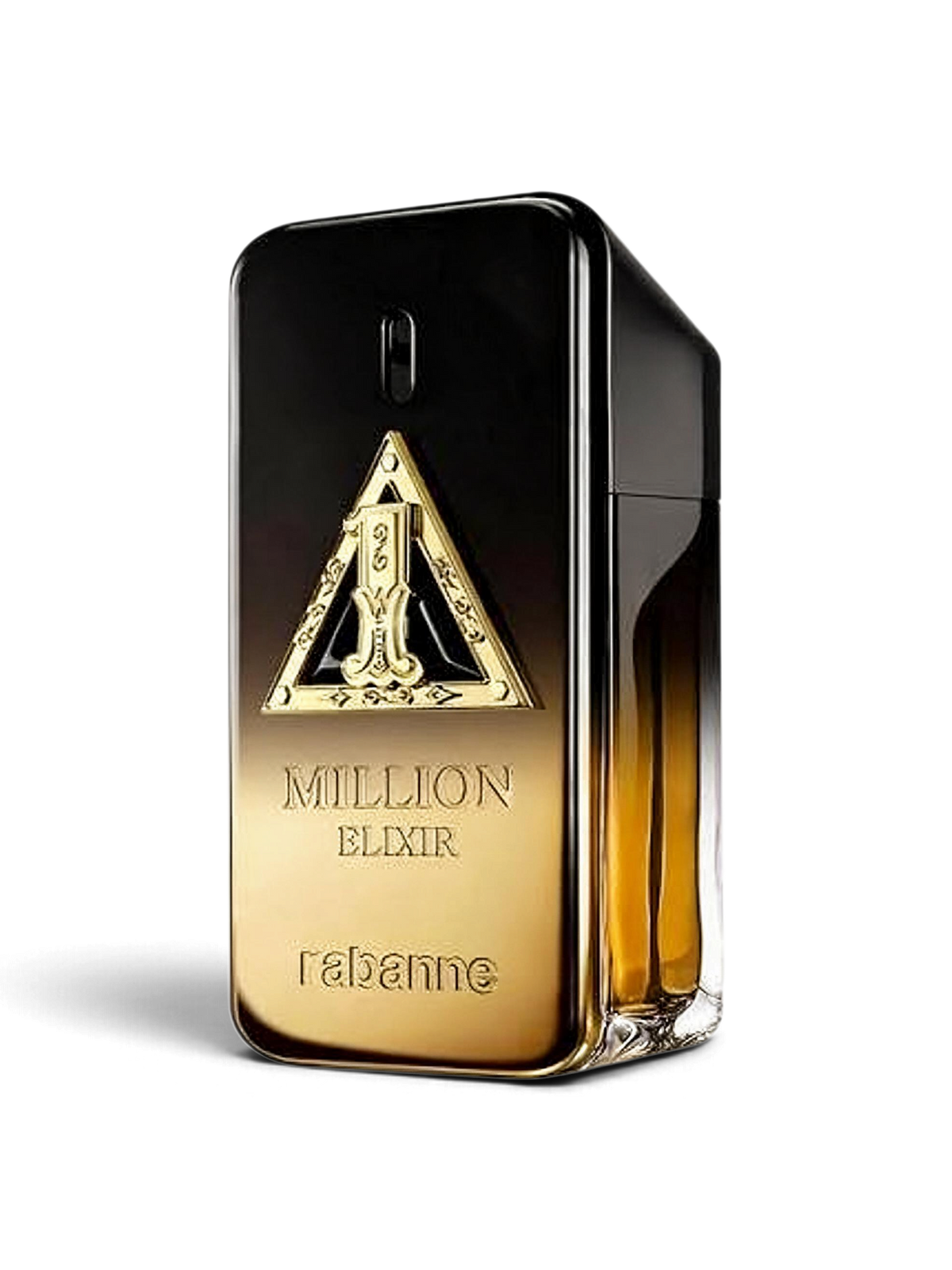 euaden Rabanne 1 Million Elixir erkek parfümü, altın külçesi formunda şık ve yoğun kokulu 50 ml cam şişe tasarımı
