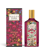 euaden Gucci Flora Gorgeous Gardenia Intense EDP 100 ml parfüm, çiçek desenli şişe ve kutu tasarımı ile