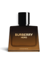 euaden Burberry Hero Elixir Parfum Intense erkek parfümü, şık koyu kahverengi cam şişesiyle 60 ml odunsu koku