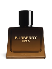 euaden Burberry Hero Elixir Parfum Intense erkek parfümü, şık koyu kahverengi cam şişesiyle 60 ml odunsu koku