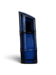 euaden Kenzo Pour Homme EDP erkek parfümü, bambu formunda koyu mavi cam şişesiyle modern ve maskülen bir tasarım.
