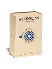 euaden Atkinsons Born For Eternity 100 ml unisex parfüm, dokulu krem rengi kutusu ve şık dairesel amblemi ile.