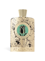 euaden Atkinsons Midnight Scented Dream unisex parfüm şişesi, altın rengi mermer desenli ve zarif çiçek logolu tasarım