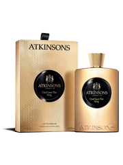 euaden Atkinsons Oud Save The King erkek parfümü, altın renkli şişesi ve özel dokulu lüks kutusu ile 100 ml EDP
