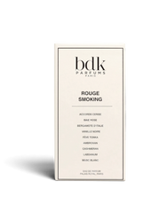 euaden BDK Parfums Rouge Smoking unisex parfüm kutusu, beyaz arka plan üzerinde minimalist ve şık tasarım